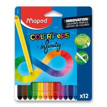 Obrázek k výrobku 22157 - Pastelky Maped Infinity 12ks bezdřevé
