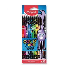 Obrázek k výrobku 21403 - Pastelky Maped kulaté Monster 12ks