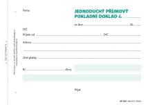Obrázek k výrobku 21983 - Příjmový doklad jedn.A6/100l.NCR 1302