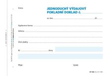 Obrázek k výrobku 21957 - Výdajový doklad jednoduchý A6/100l.1036